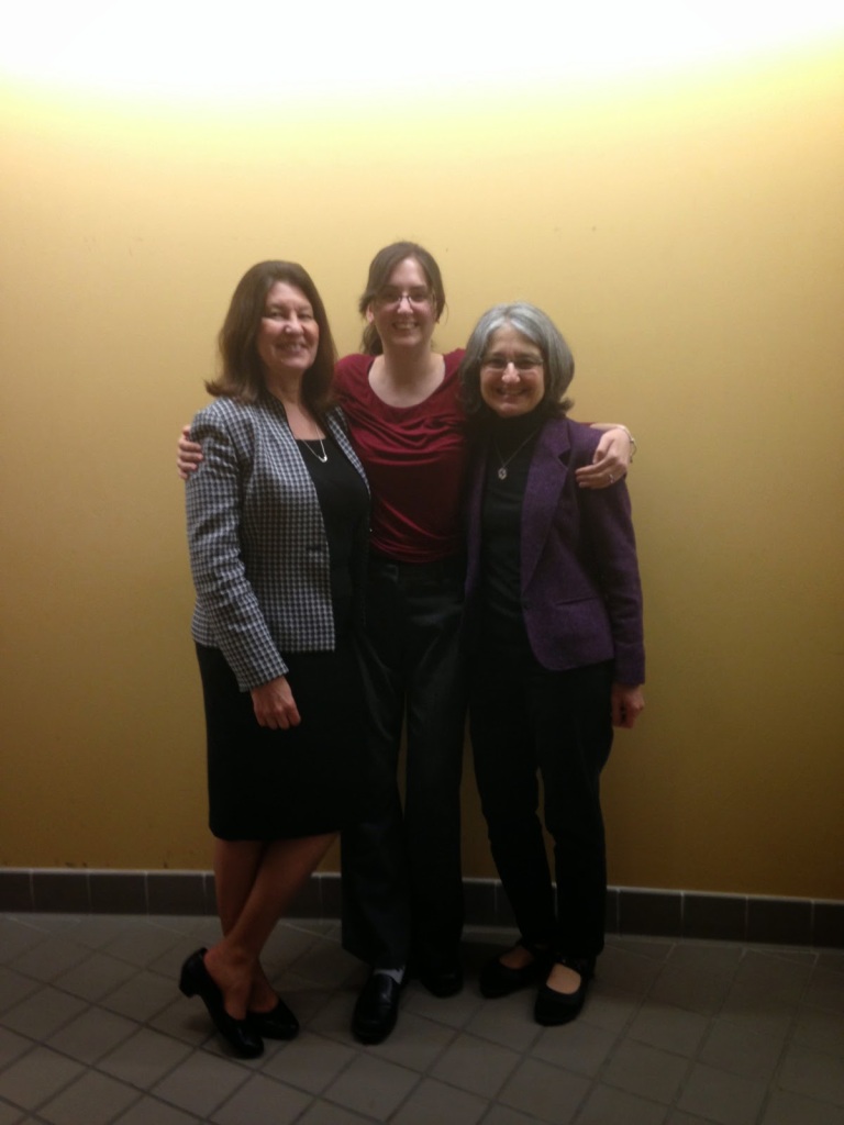 A trio. Dr. Anna Thibodeau, me, and Dr. Mira Berkley.